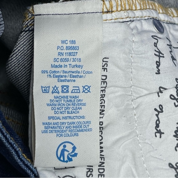 Boden the cavendish girlfriend jeans size 2 Petite embroidered New - Picture 9 of 9